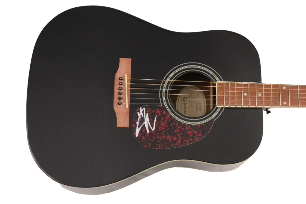 JACKSON RATHBONE SIGNED AUTOGRAPH GIBSON EPIPHONE ACOUSTIC GUITAR - 100 MONKEYS