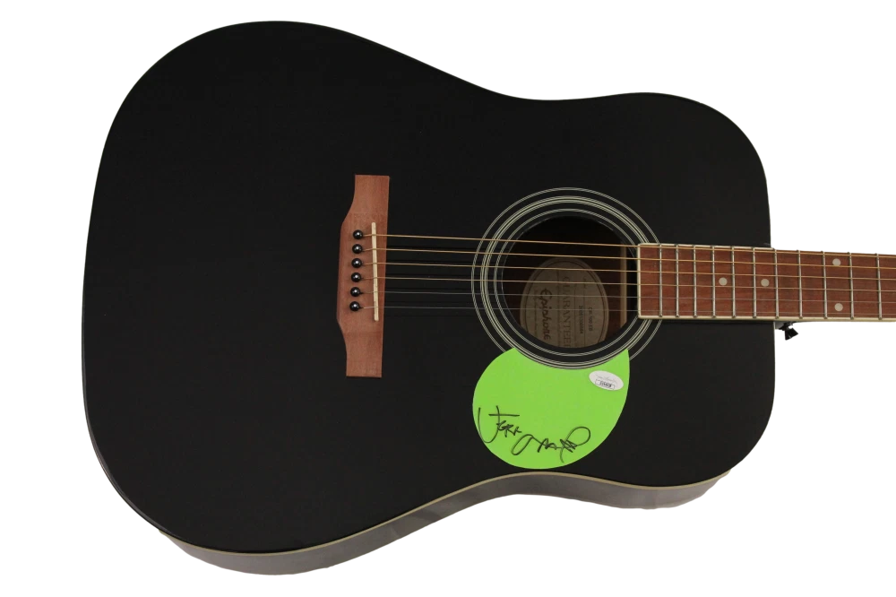 JEFF AMENT SIGNED AUTOGRAPH GIBSON EPIPHONE ACOUSTIC GUITAR - PEARL JAM JSA COA