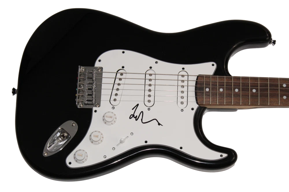 TAYLOR HAWKINS SIGNED AUTOGRAPH BLACK FENDER ELECTRIC GUITAR FOO FIGHTERS w/ JSA