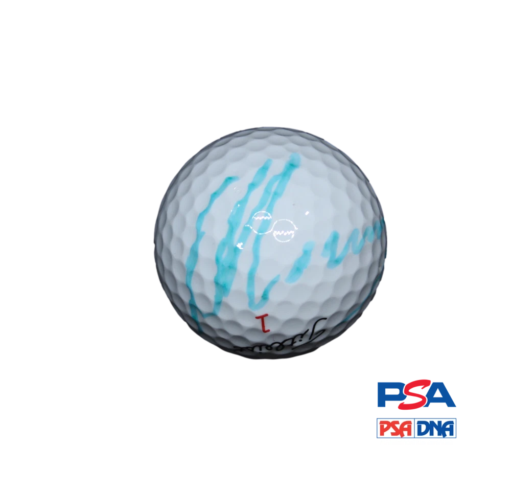 MATTEO MANASSERO SIGNED AUTOGRAPH GOLF BALL - EUROPEAN TOUR CHAMPION w/ PSA COA