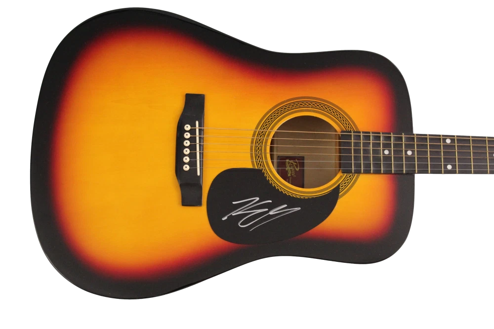 KENNY CHESNEY SIGNED AUTOGRAPH FULL SIZE ACOUSTIC GUITAR - COUNTRY STAR JSA COA