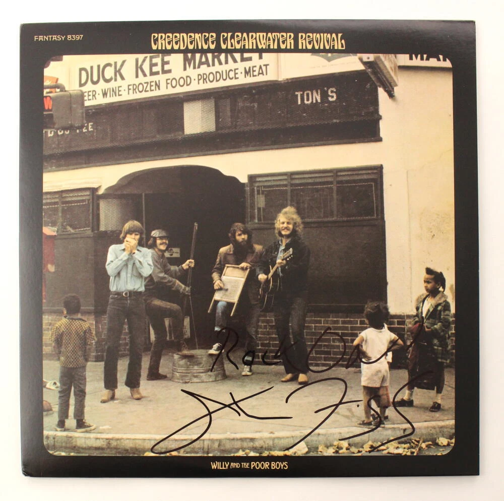 JOHN FOGERTY SIGNED AUTOGRAPH ALBUM VINYL RECORD WILLIE AND THE POOR BOYS W/ JSA