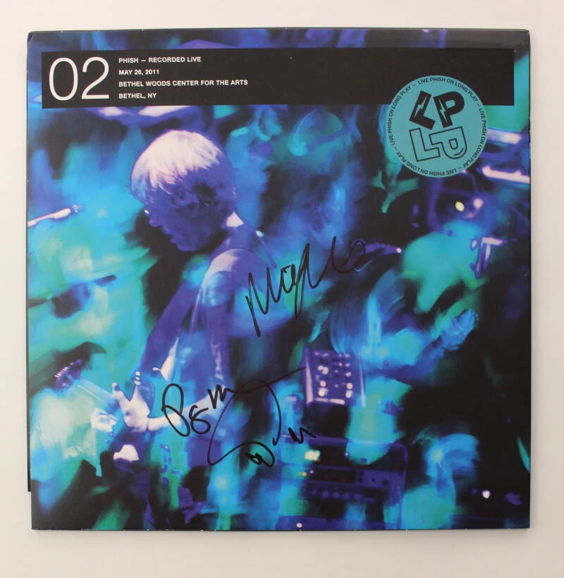 TREY ANASTASIO +2 BAND SIGNED AUTOGRAPH ALBUM VINYL RECORD PHISH LIVE w/ JSA COA