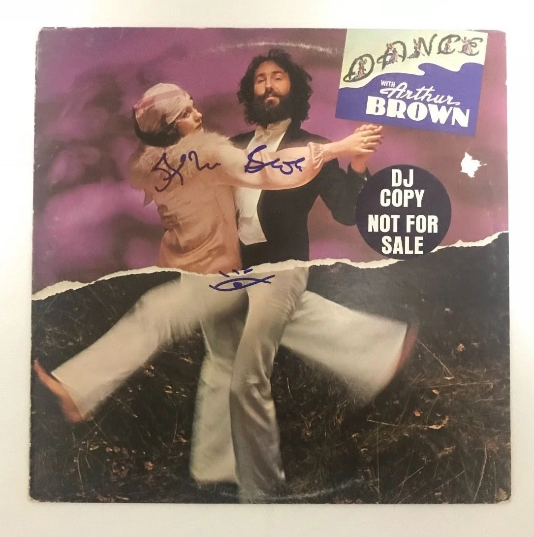 * ARTHUR BROWN * signed autographed vinyl album * DANCE * PROOF * 4