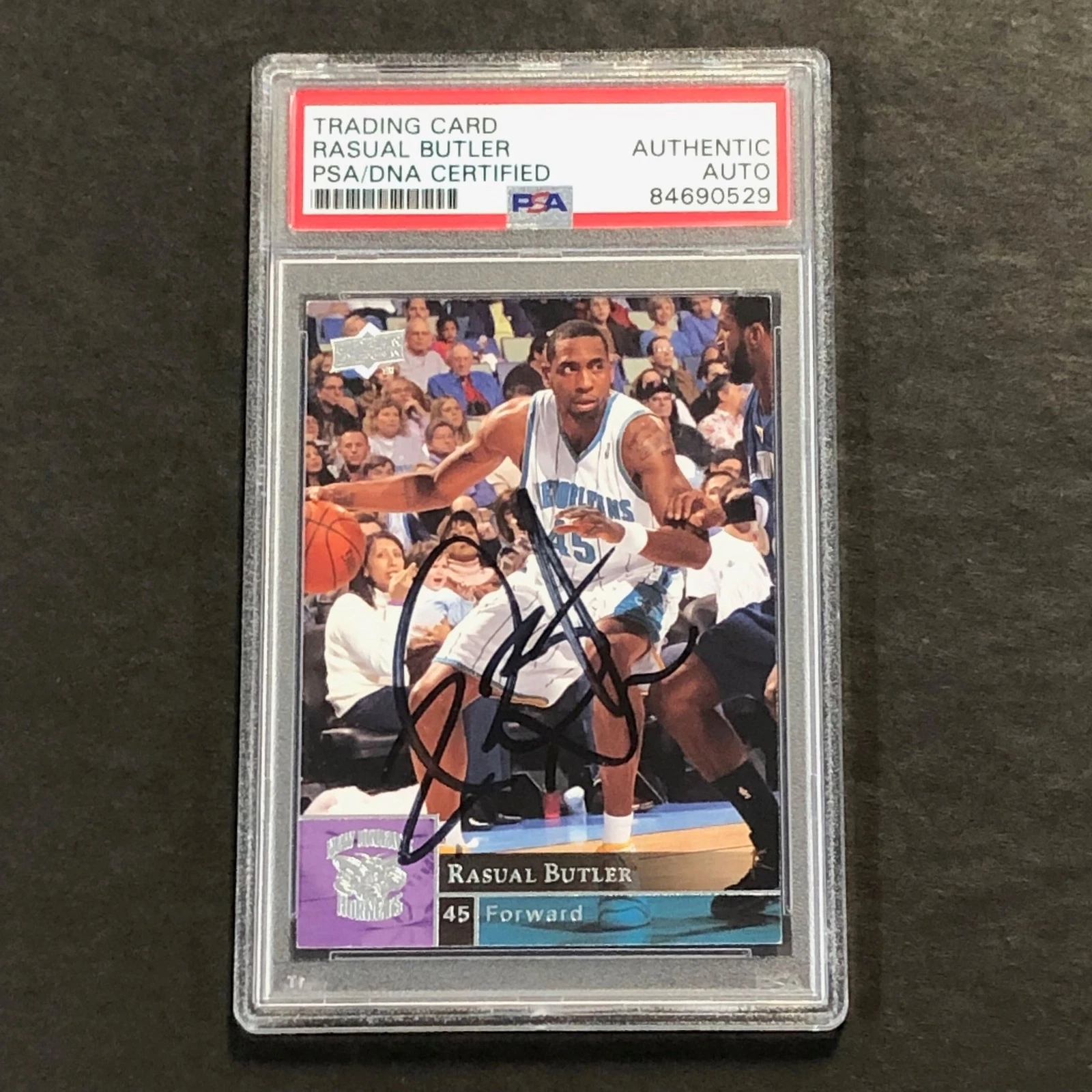 2009-10 Upper Deck Basketball #125 Rasual Butler Signed Card AUTO PSA Slabbed Ho