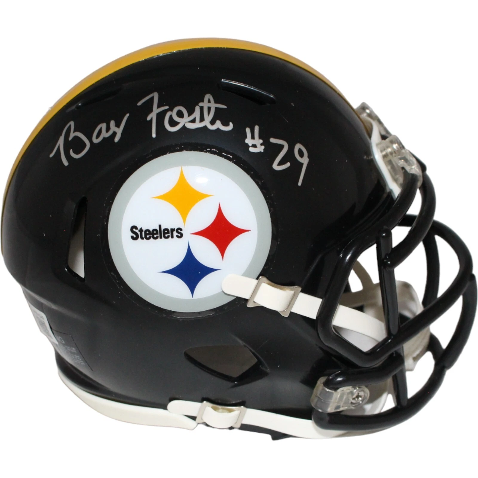 Barry Foster Signed Pittsburgh Steelers Speed Mini Helmet Beckett 42235