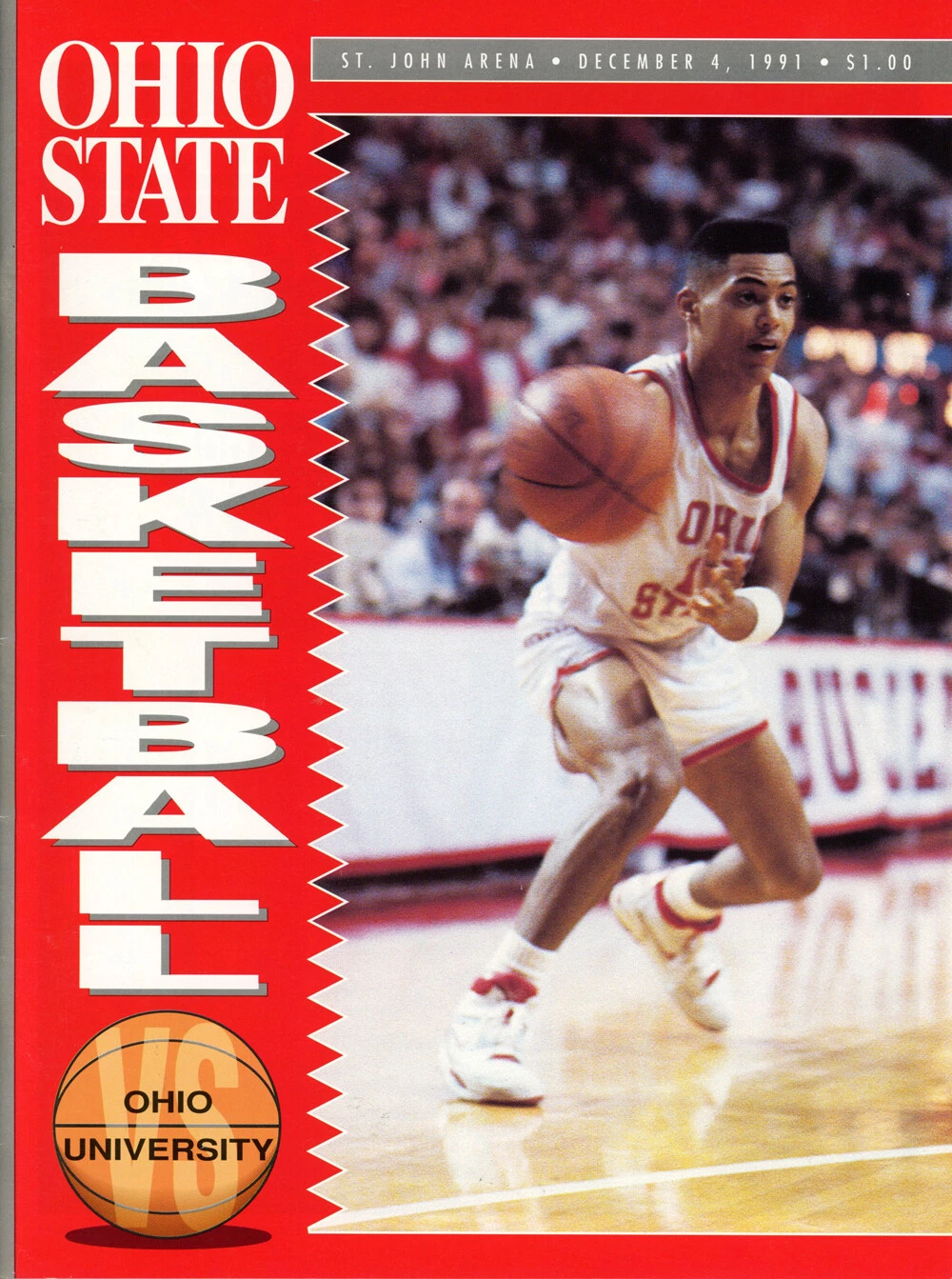 Ohio State Buckeyes vs Ohio Bobcats 12/4/1991 Program 38370
