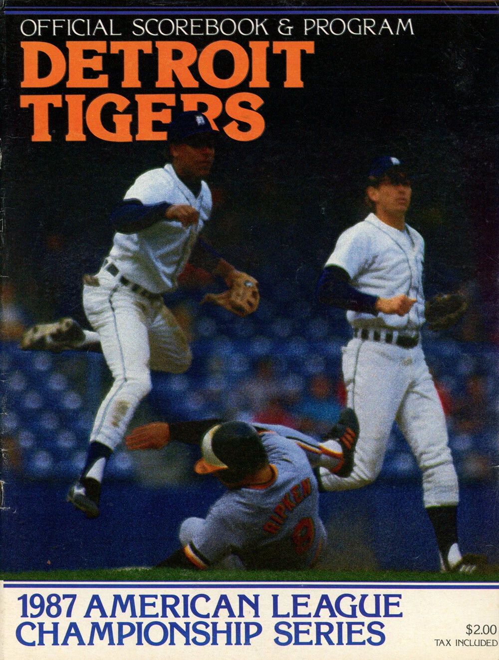 1987 ALCS Program Detroit Tigers vs Minnesota Twins 38363