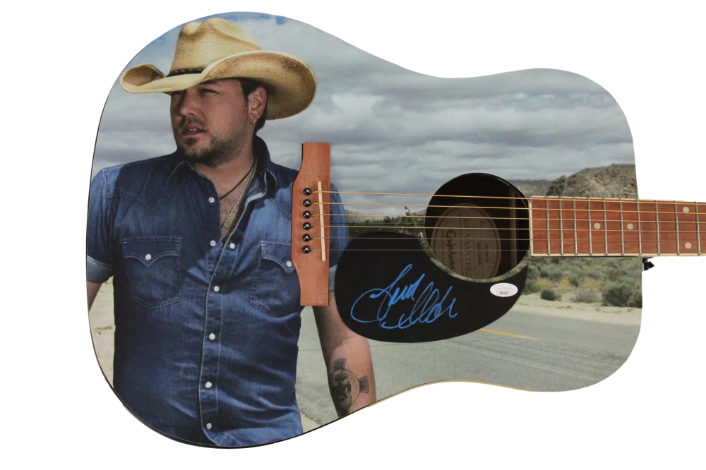 JASON ALDEAN SIGNED AUTOGRAPH ONE-OF-A-KIND CUSTOM GIBSON EPIPHONE GUITAR JSA