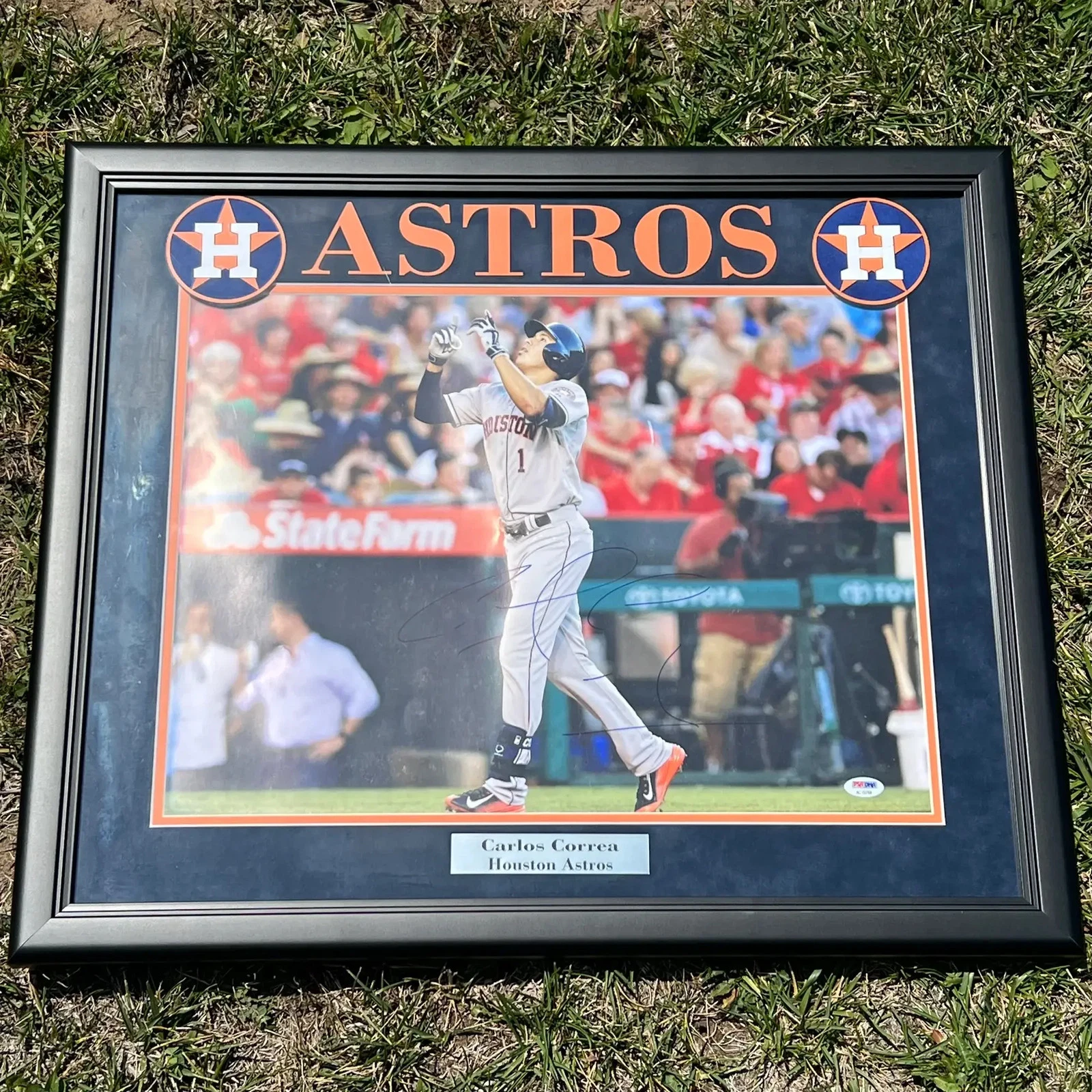 Carlos Correa Signed Framed Photo PSA/DNA Houston Astros
