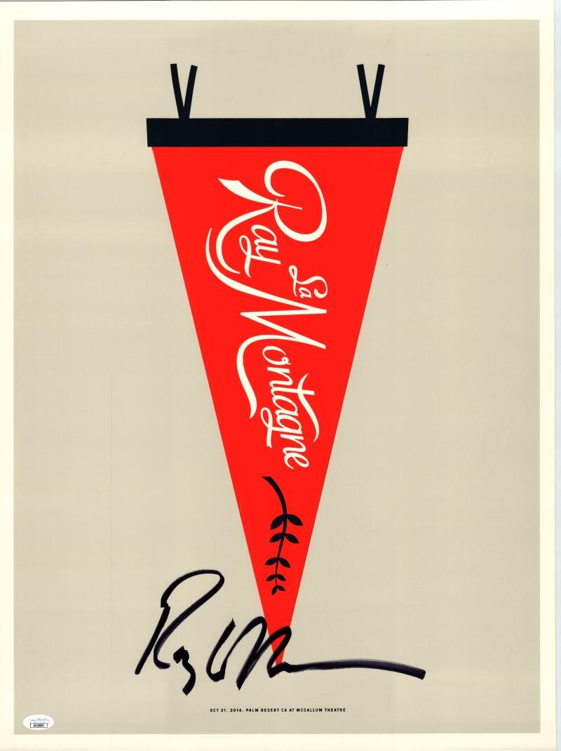 Ray LaMontagne Signed Autograph 18x24 Concert Tour Poster Palm Desert JSA COA