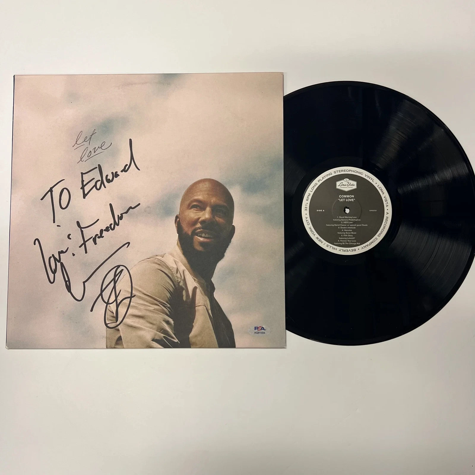 Common Signed Let Love Vinyl Album PSA Autographed