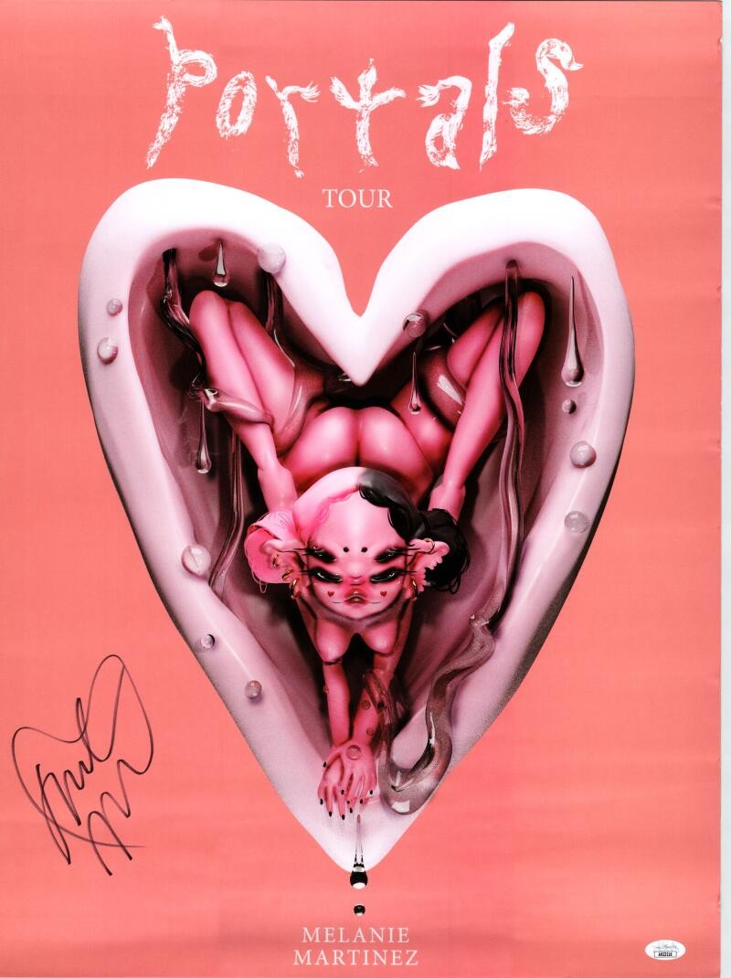 Melanie Martinez Signed Autograph 18x24 Rare Concert Tour Poster Portals JSA COA