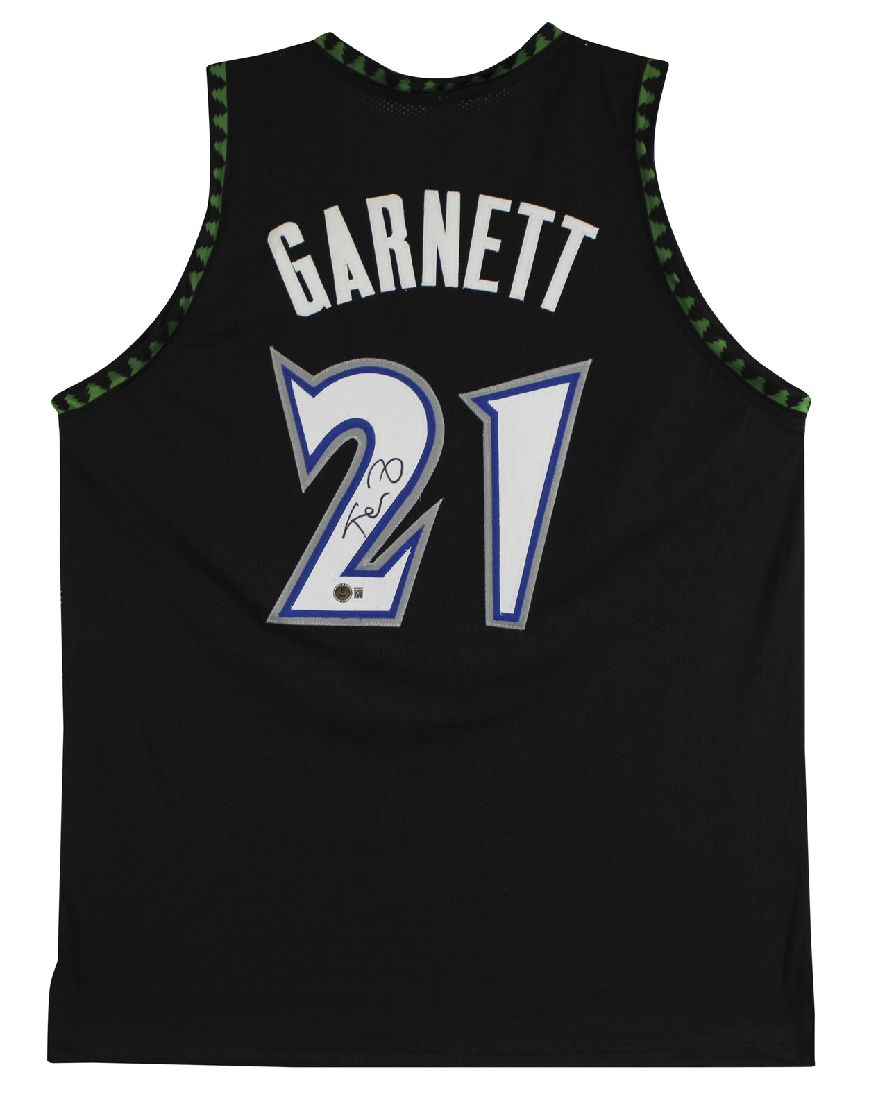 Kevin Garnett Authentic Signed Black Pro Style Jersey  BAS Witnessed