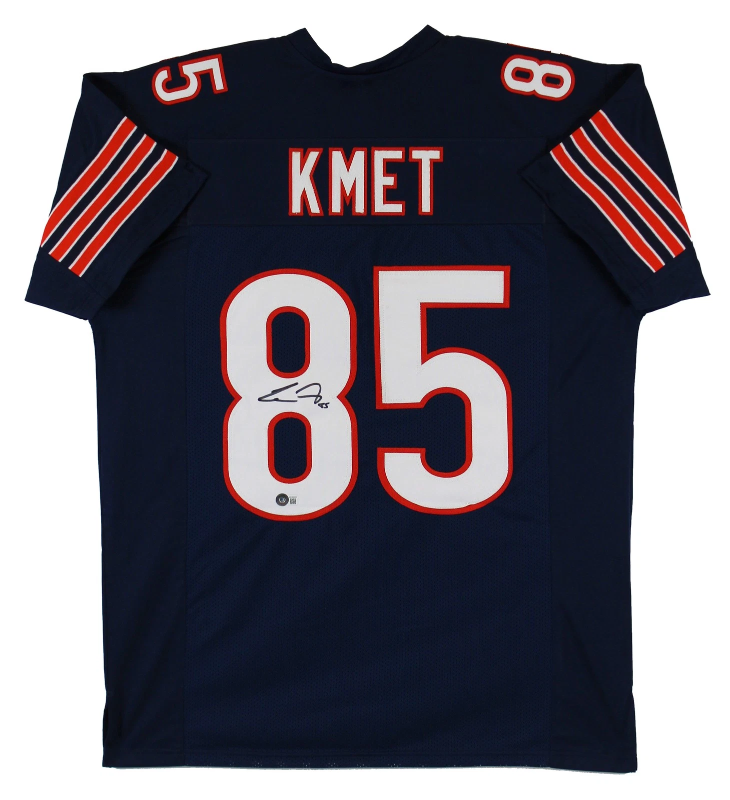 Cole Kmet Authentic Signed Navy Blue Pro Style Jersey Autographed BAS Witnessed