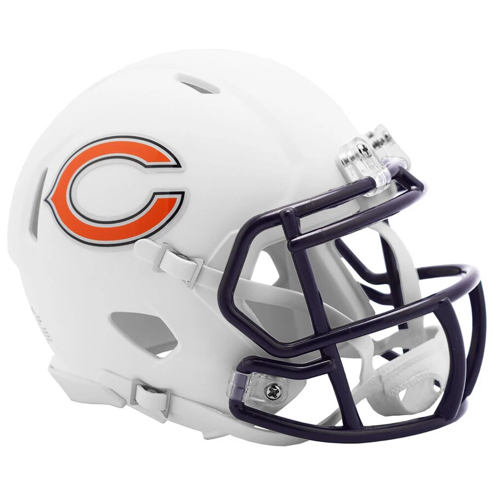 Chicago Bears White Matte Authentic Speed Helmet New In Box 25741