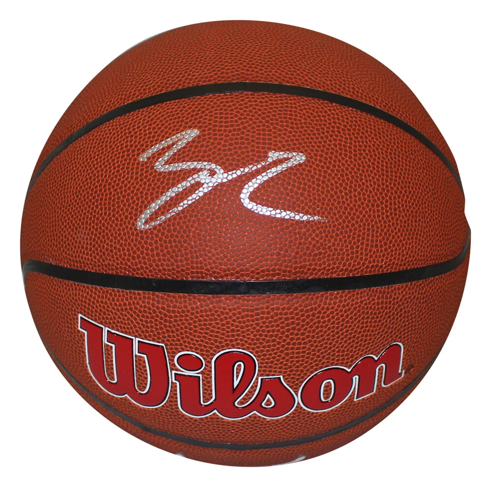 Lonzo Ball Autographed/Signed Wilson Chicago Bulls Basketball FAN 36116