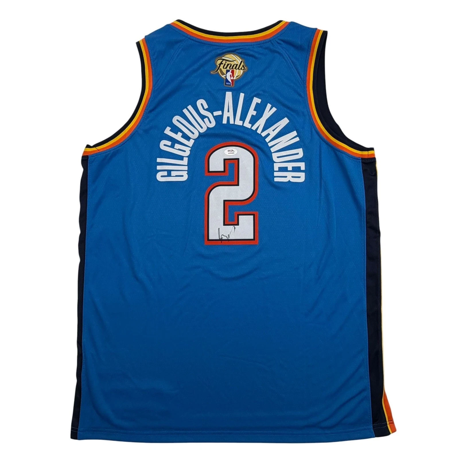 Autographed/Signed Shai Gilgeous-Alexander SGA Finals Authentic Jersey PSA COA