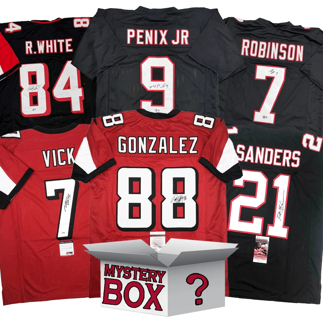 Autographed/Signed Atlanta Jersey Mystery Box PSA JSA or Beckett COA