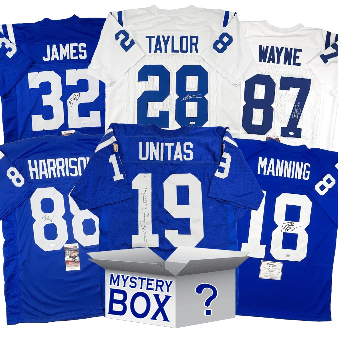 Autographed/Signed Indianapolis Jersey Mystery Box PSA JSA Beckett COA