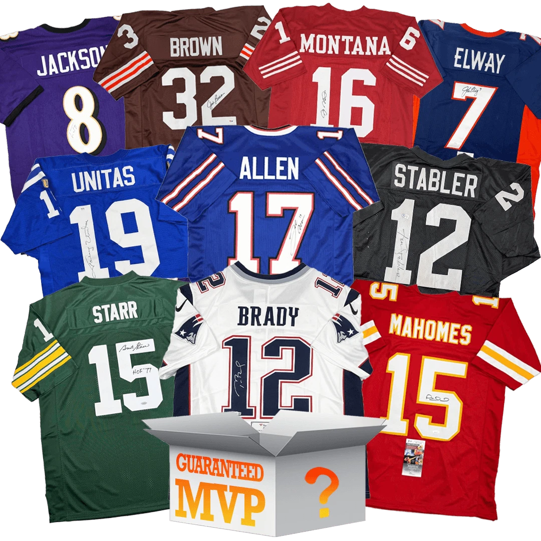 MVPs Autographed/Signed Jersey Mystery Box with PSA JSA or Beckett COA