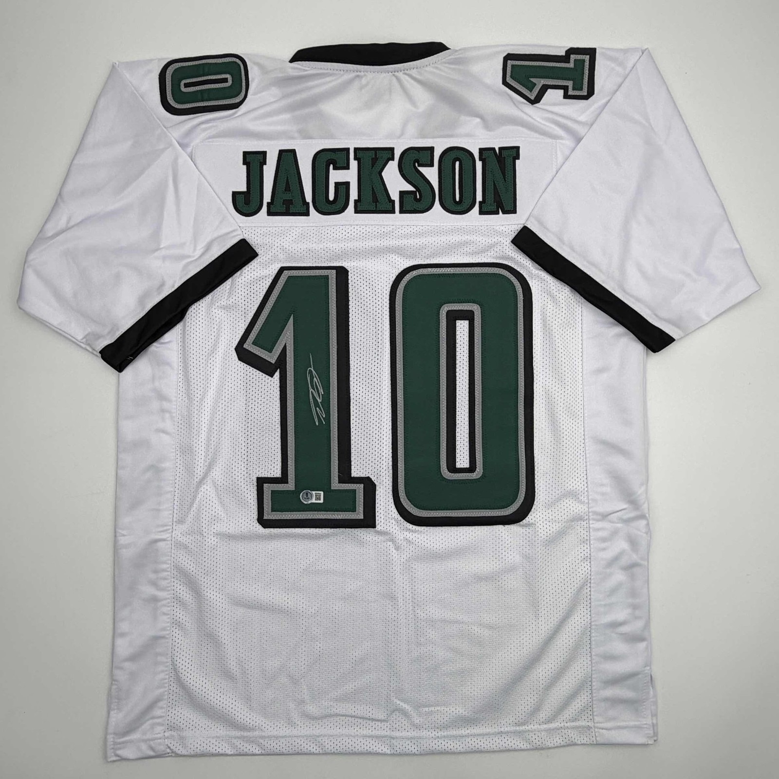 Autographed/Signed DeSean Jackson Philadelphia White Jersey Beckett BAS