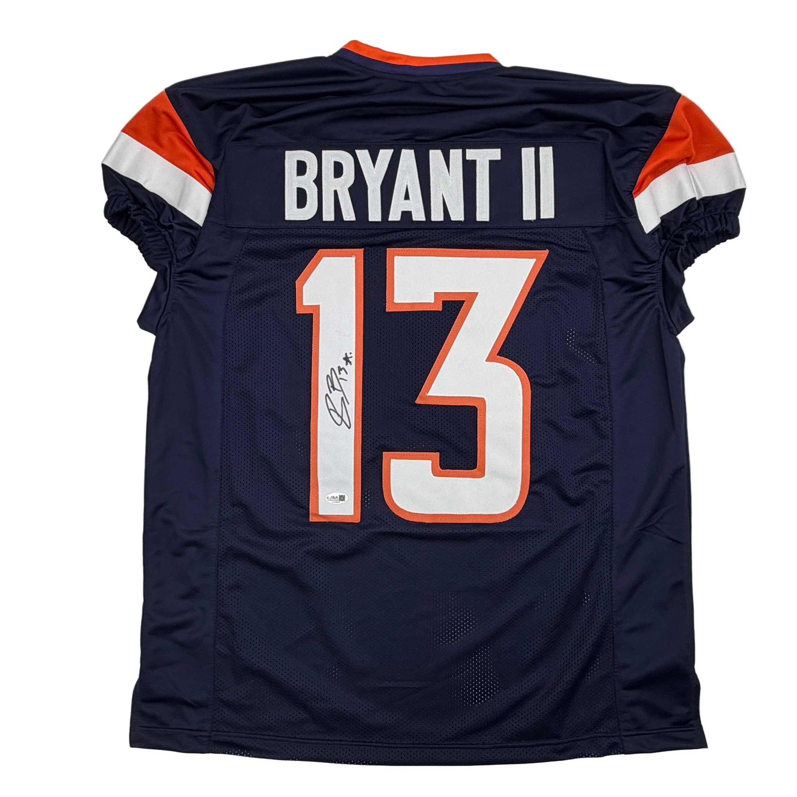 Autographed/Signed Pat Bryant II Denver Blue Pro Cut Jersey JSA COA