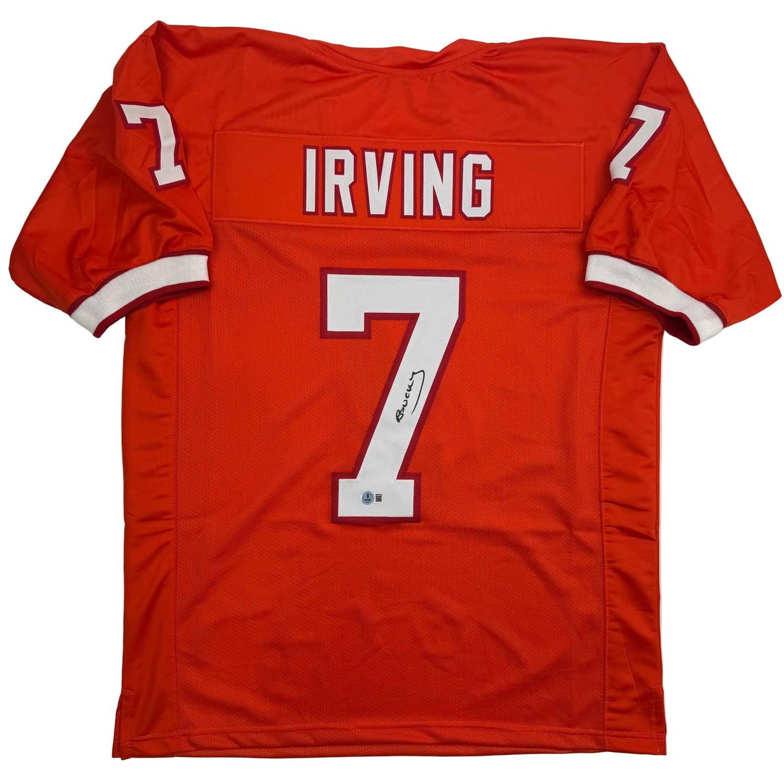 Autographed/Signed Bucky Irving Tampa Bay Creamsicle Retro Jersey BAS COA