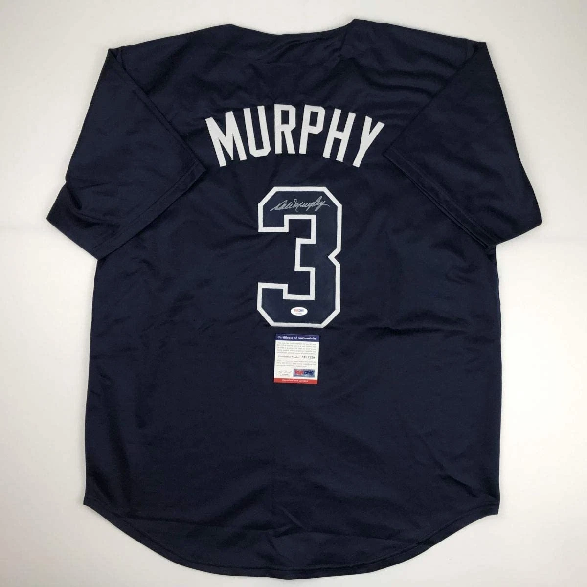 Autographed/Signed Dale Murphy Atlanta Dark Blue Jersey PSA/DNA COA