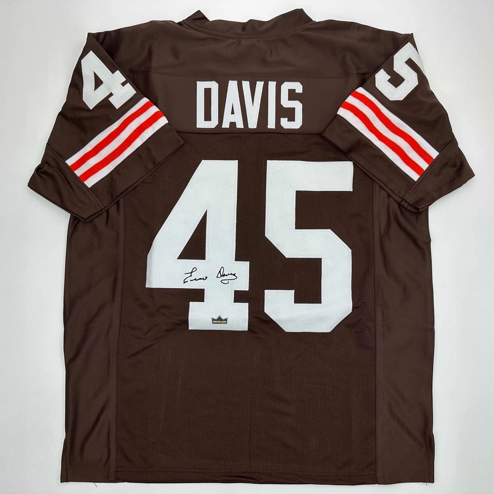 Facsimile Autographed Ernie Davis Cleveland Brown Jersey Size Men's XL
