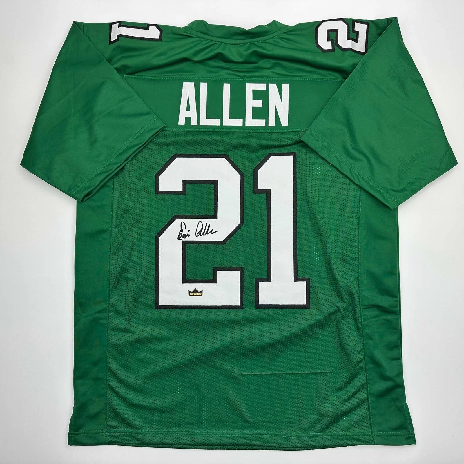 Facsimile Autographed Eric Allen Philadelphia Kelly Green Jersey Mens XL