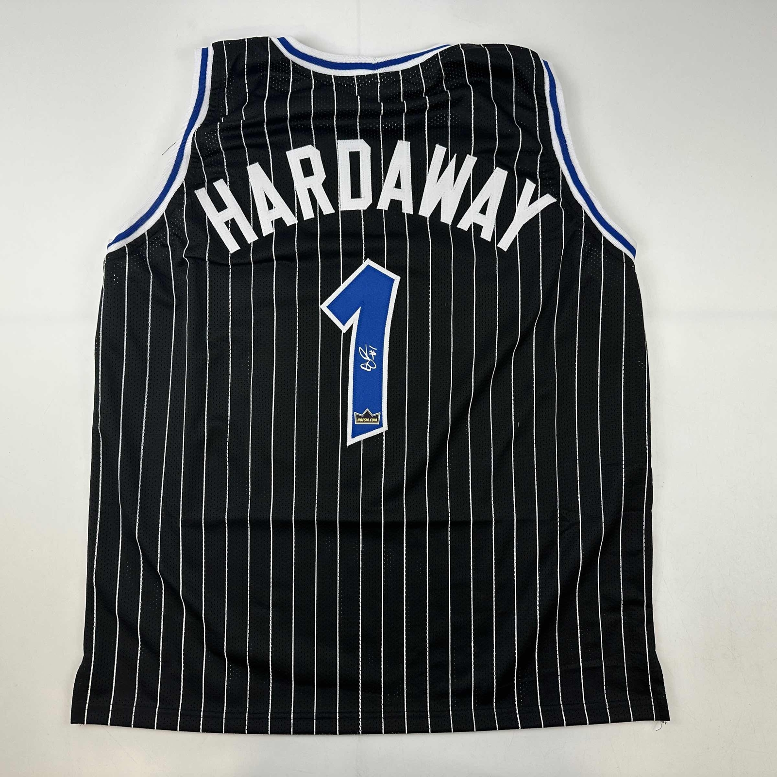 Facsimile Autographed Anfernee Penny Hardaway Orlando Black Reprint Jersey XL