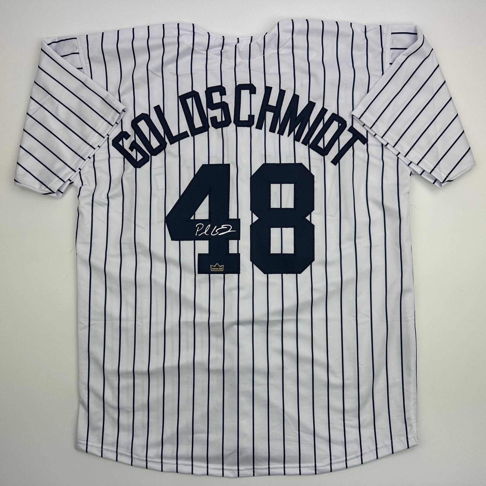 Facsimile Autographed Paul Goldschmidt New York Pinstripe Jersey Mens XL