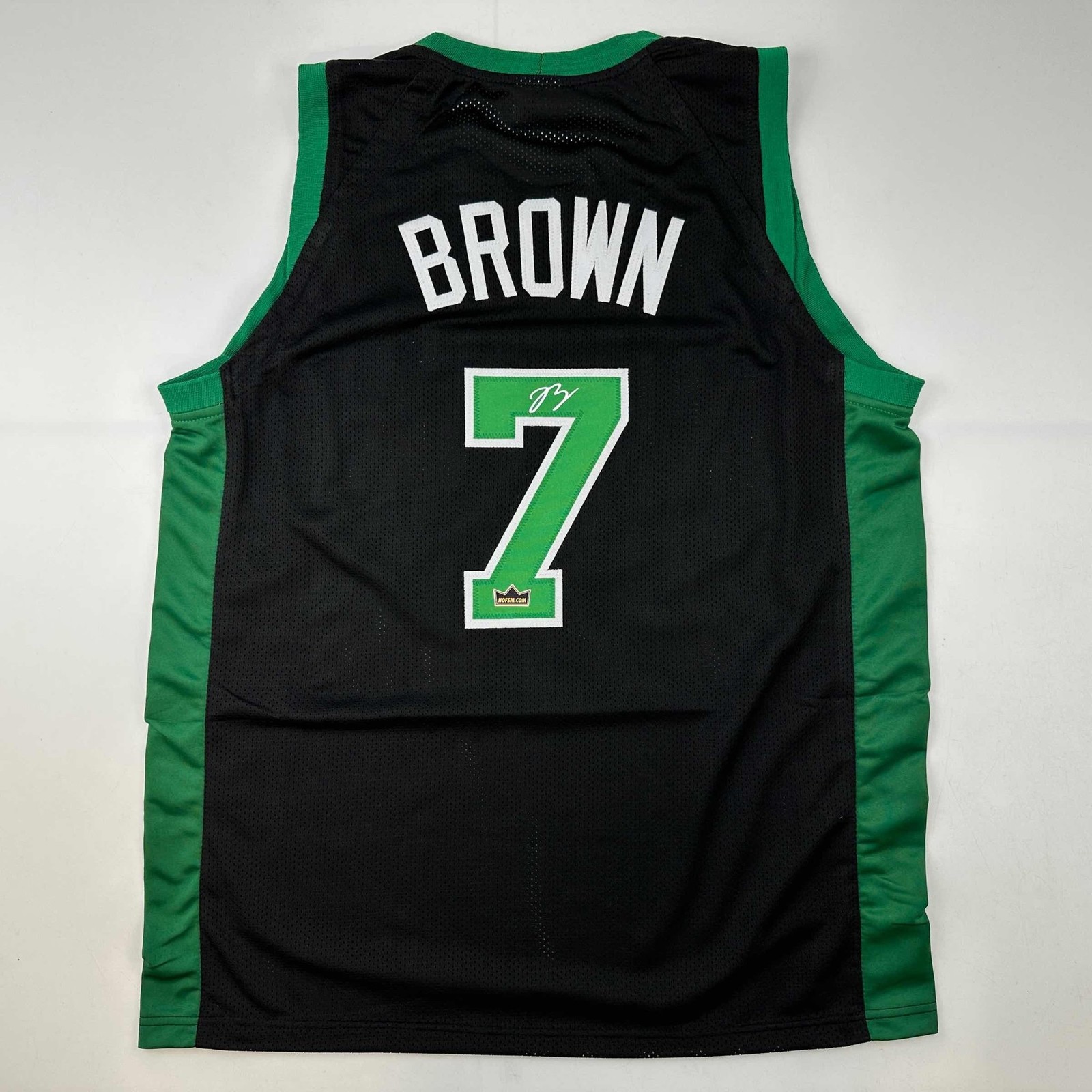Facsimile Autographed Jaylen Brown Boston Black Jersey Size Men's XL