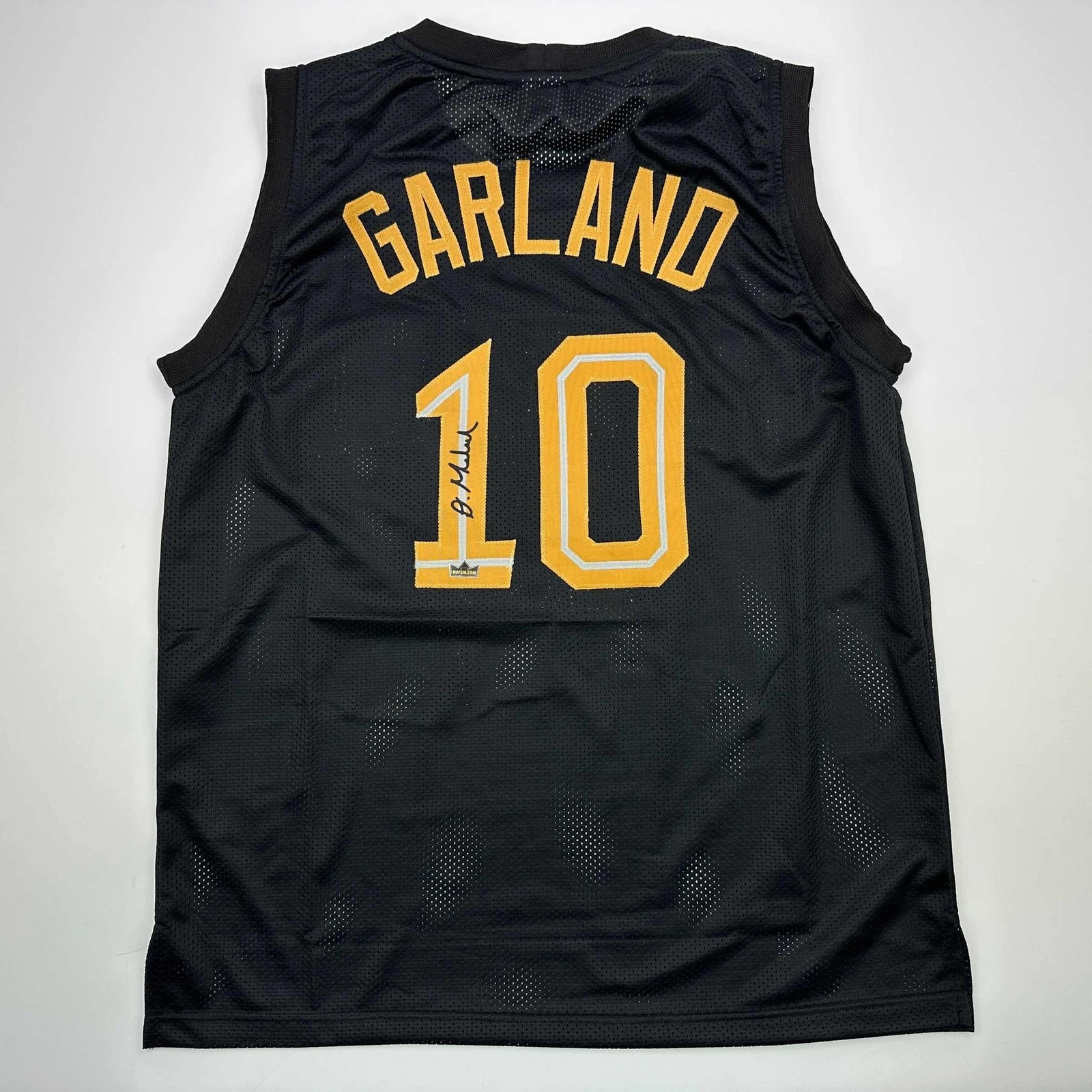 Facsimile Autographed Darius Garland Cleveland Black Jersey Size Mens XL