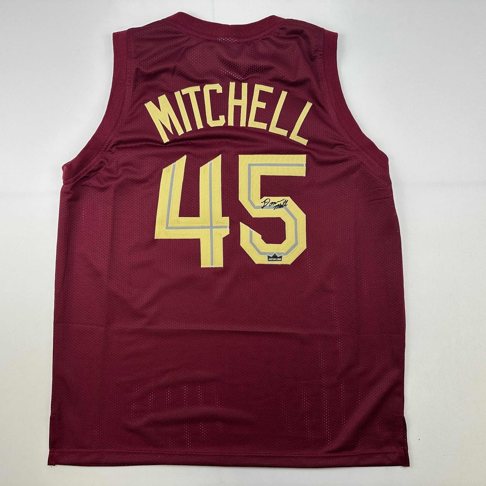 Facsimile Autographed Donovan Mitchell Cleveland Red Auto Jersey Mens XL