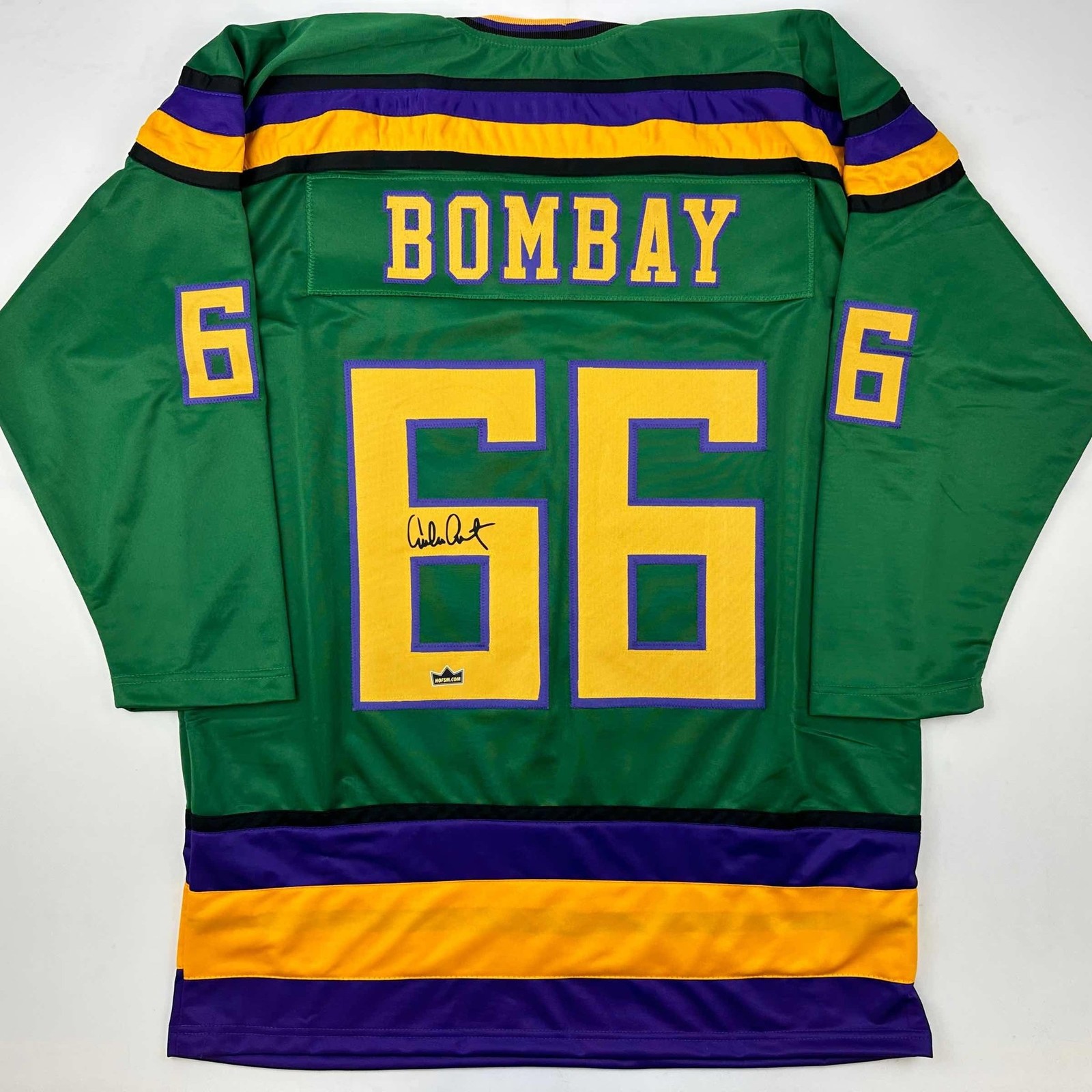 Facsimile Autographed Emilio Esteves Gordon Bombay Green Auto Jersey XL
