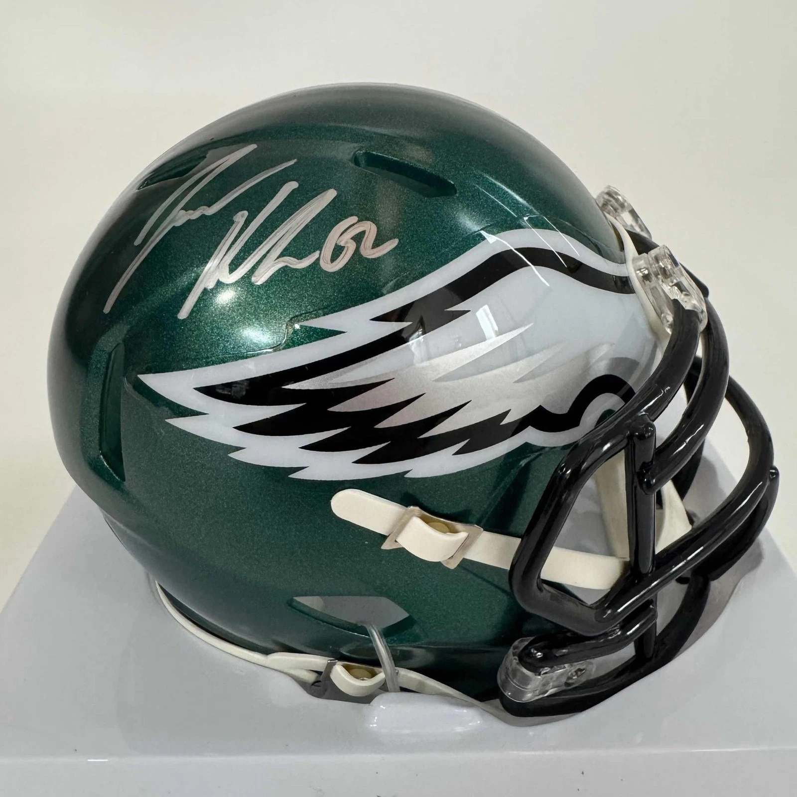 Autographed/Signed Jason Kelce Philadelphia Eagles Mini Helmet PSA COA