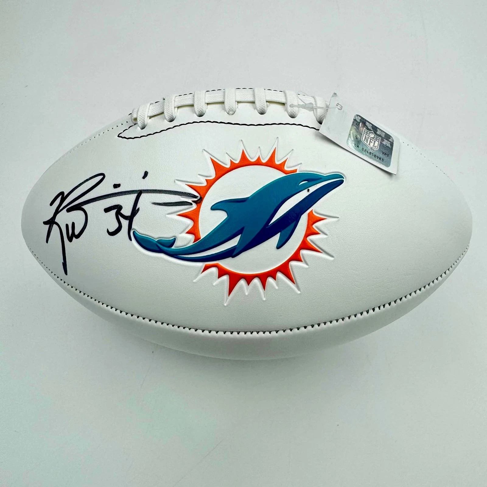 Autographed/Signed Ricky Williams Miami Dolphins FS Logo Fanatics COA