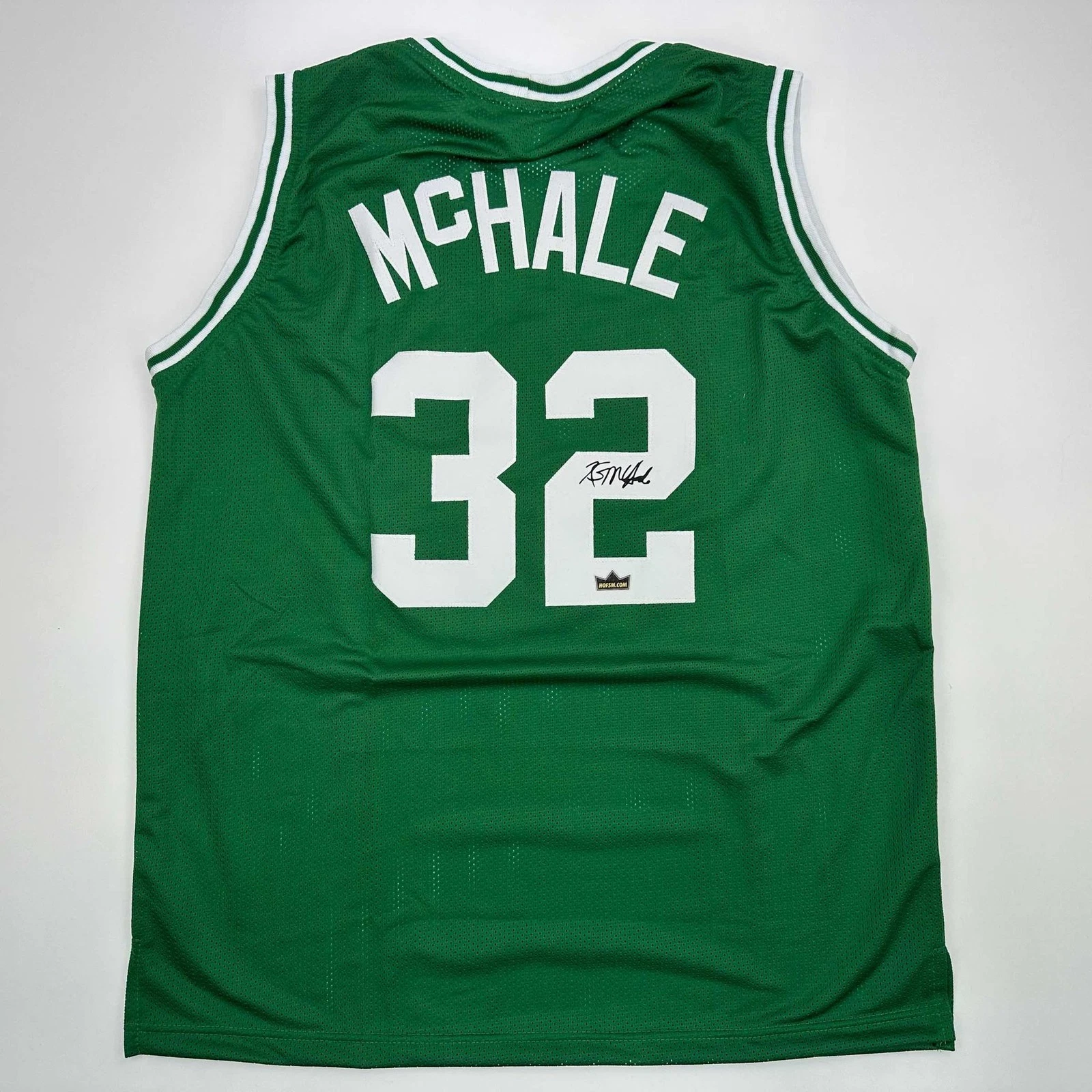 Facsimile Autographed Kevin McHale Boston Green Jersey Size Men's XL