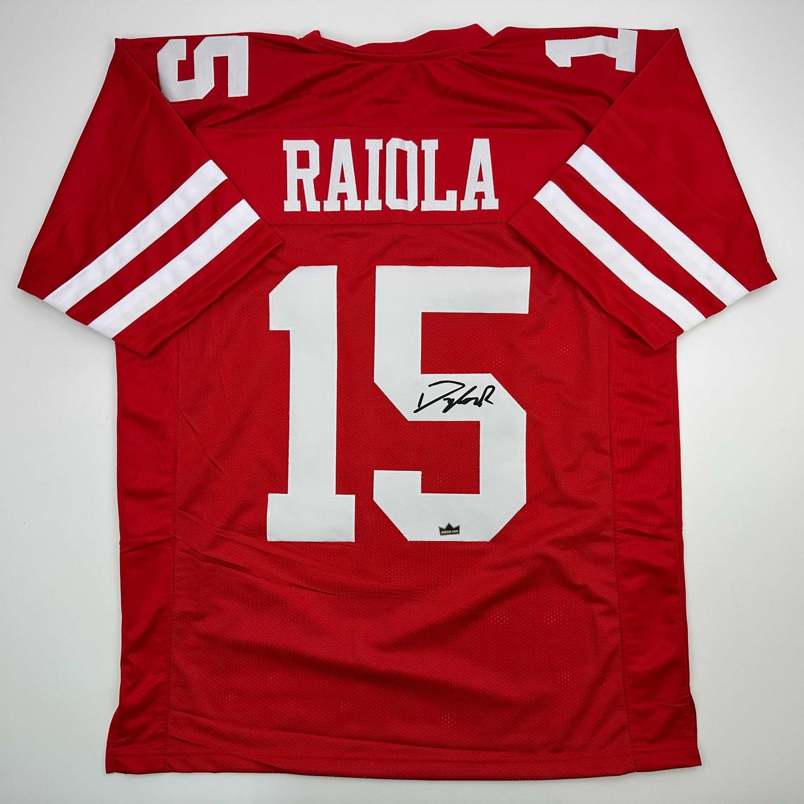 Facsimile Autographed Dylan Raiola Nebraska Red Jersey Size Men's XL