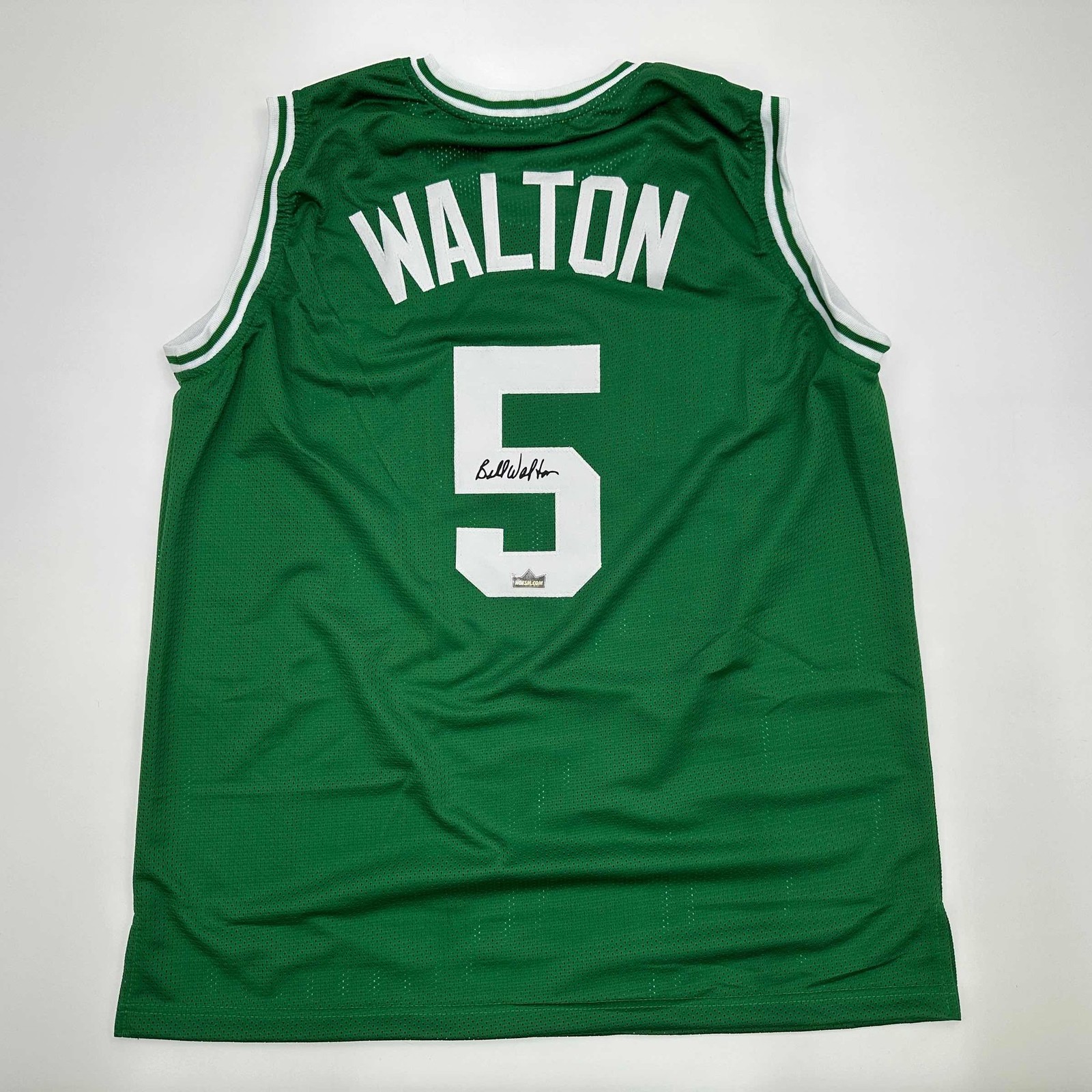 Facsimile Autographed Bill Walton Boston Green Reprint Jersey Size Men's XL