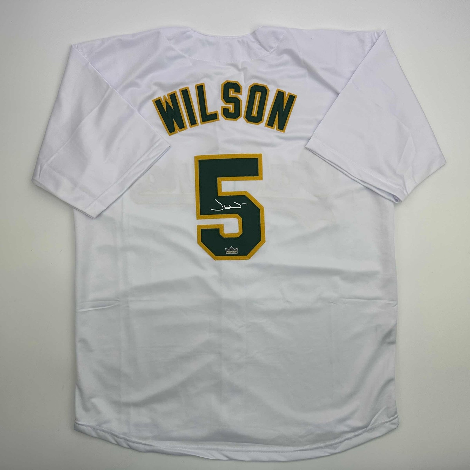 Facsimile Autographed Jacob Wilson Oakland White Jersey Size Men's XL