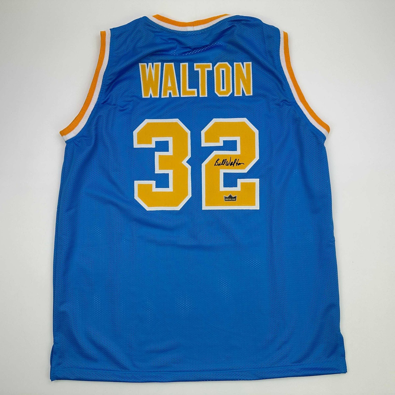 Facsimile Autographed Bill Walton UCLA Blue Reprint Jersey Size Men's XL