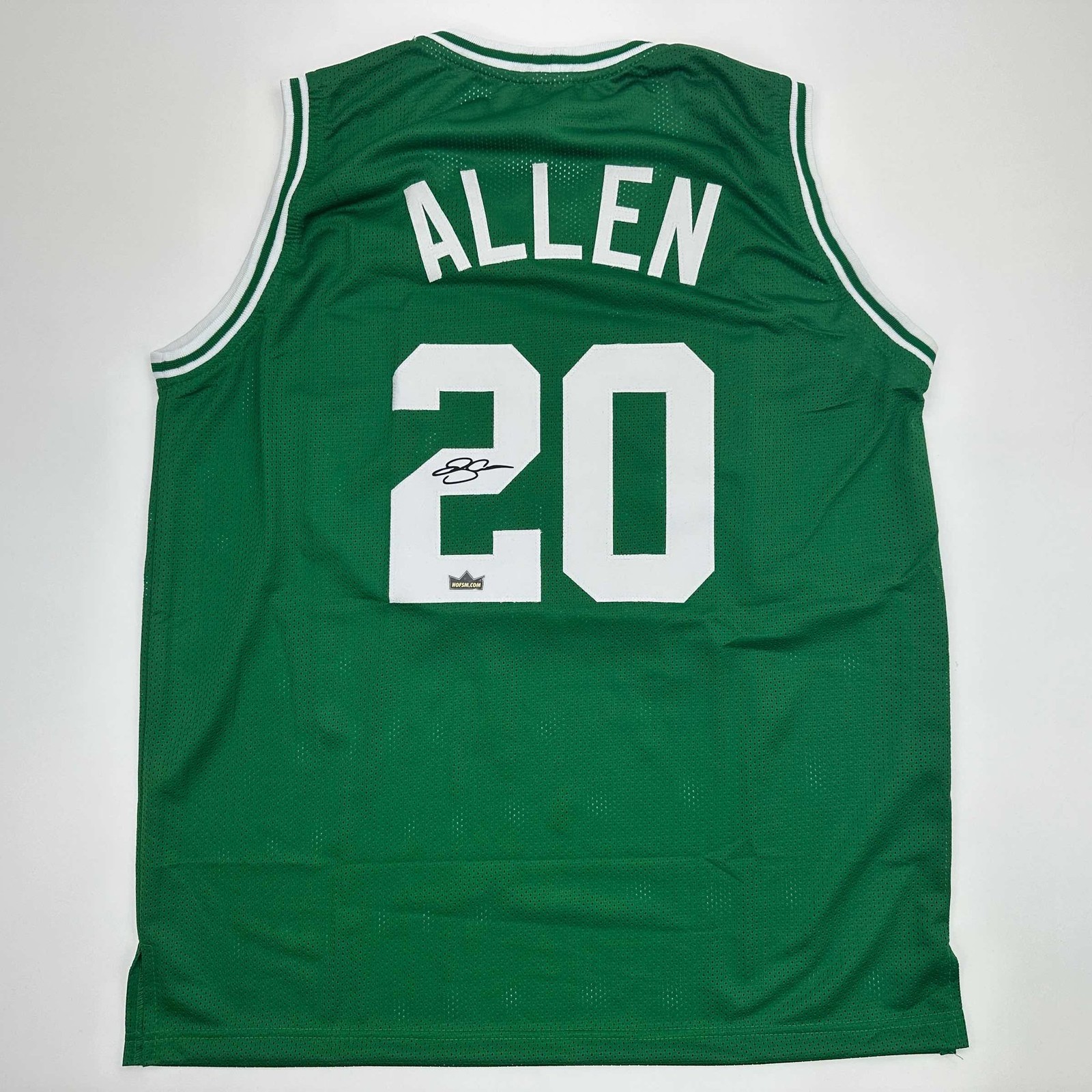 Facsimile Autographed Ray Allen Boston Green Reprint Jersey Size Men's XL