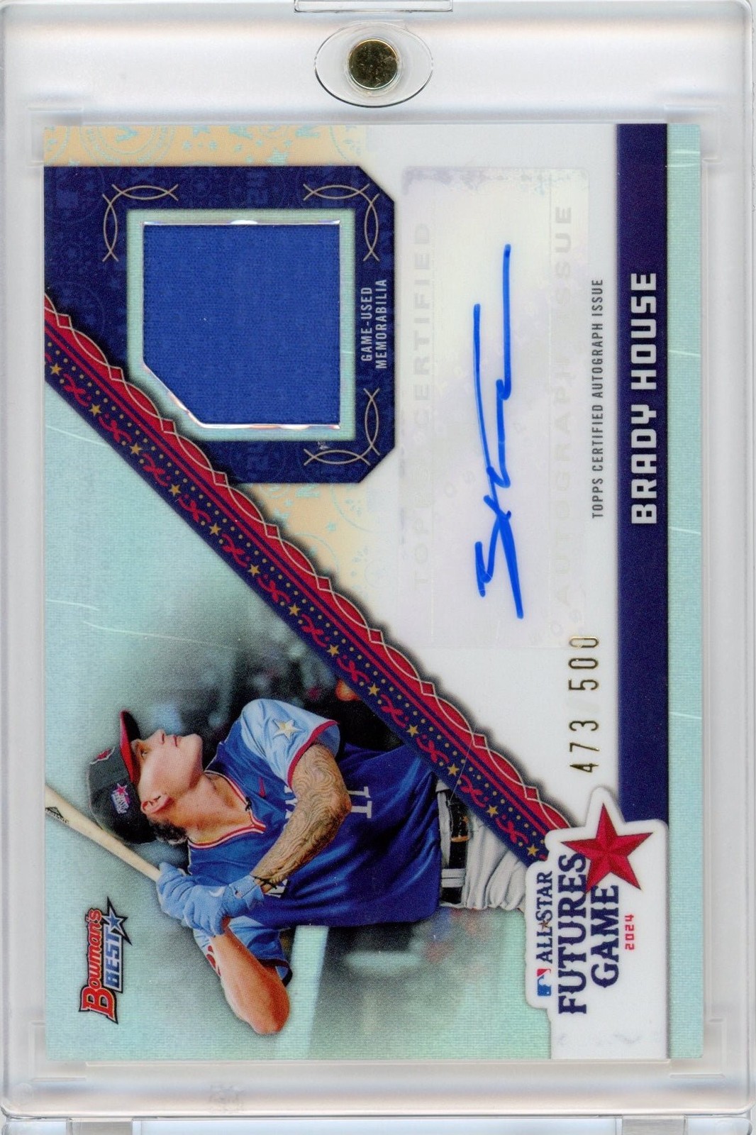 2024 Bowmans Best Brady House #FGRABH Futures Game Auto /500 RC Card