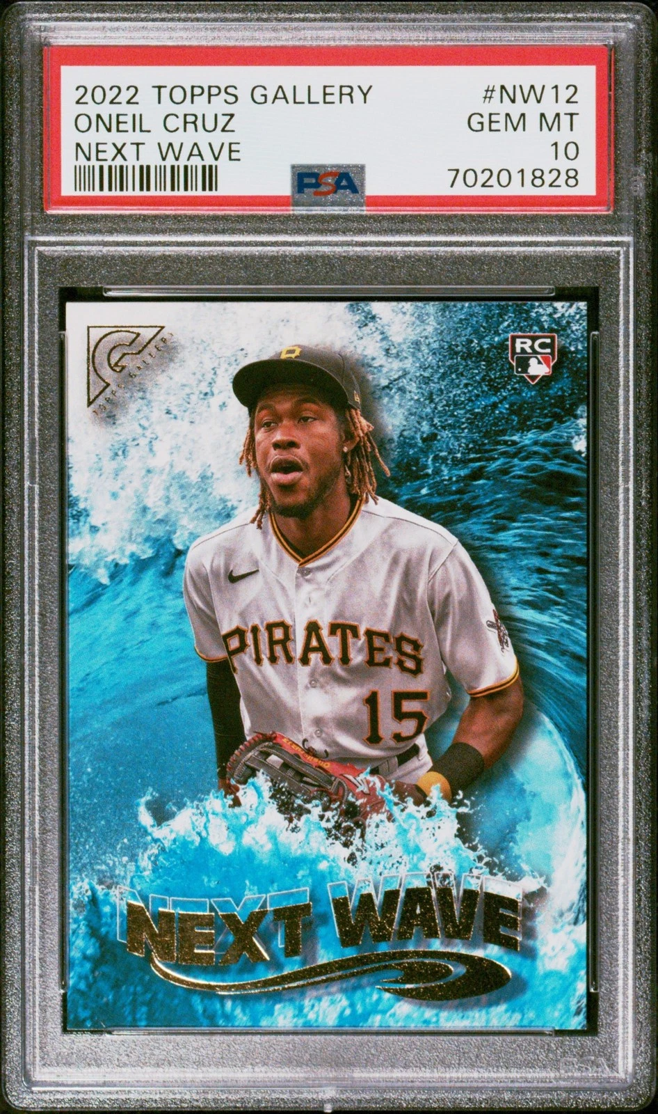 Graded 2022 Topps Gallery Oneil Cruz #NW12 Next Wave Rookie Card PSA 10