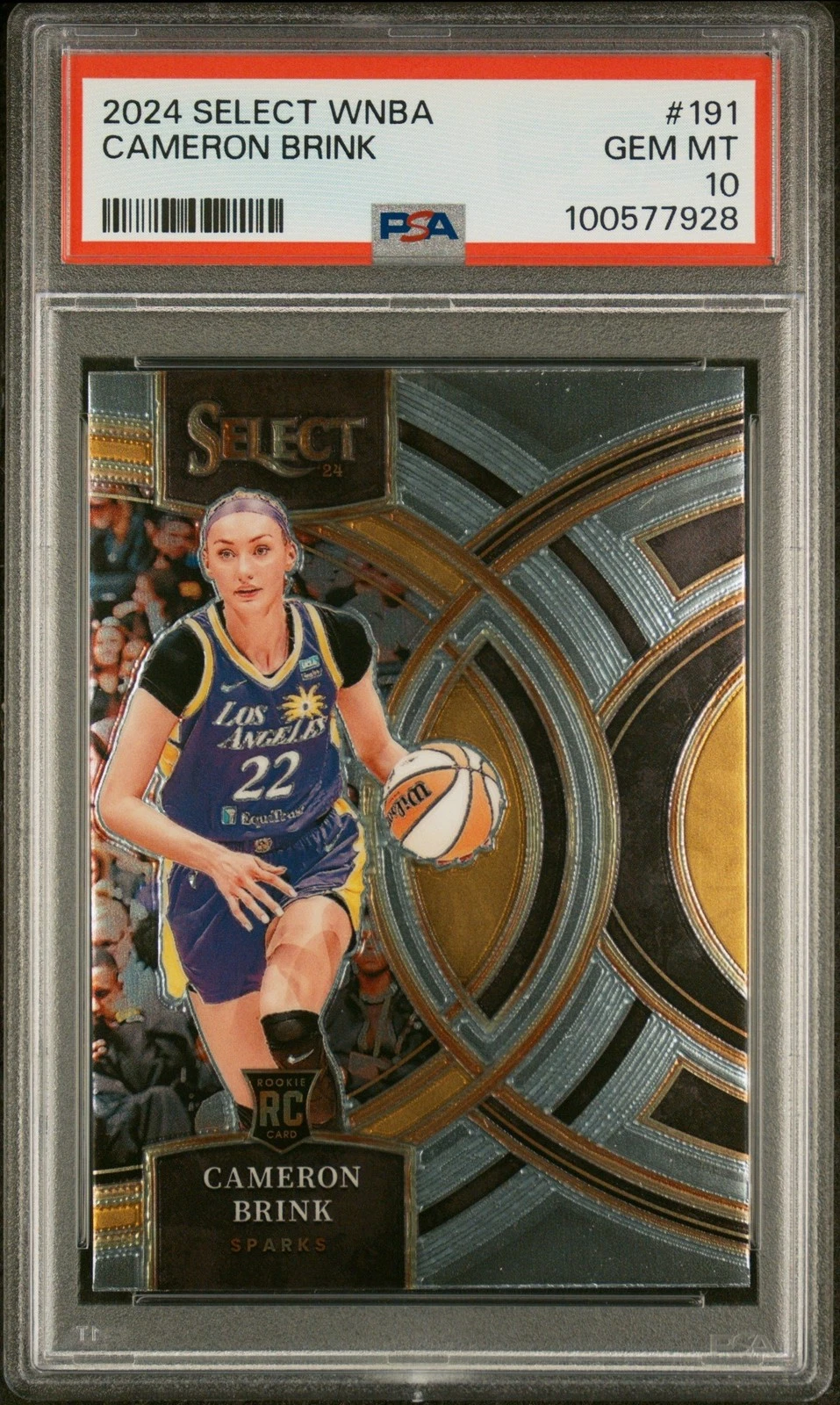 Graded 2024 Panini Select WNBA Cameron Brink #191 Rookie Card PSA 10