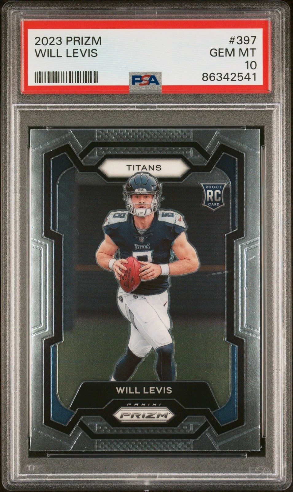 Graded 2023 Panini Prizm Will Levis #397 Rookie RC Card PSA 10 Gem Mint
