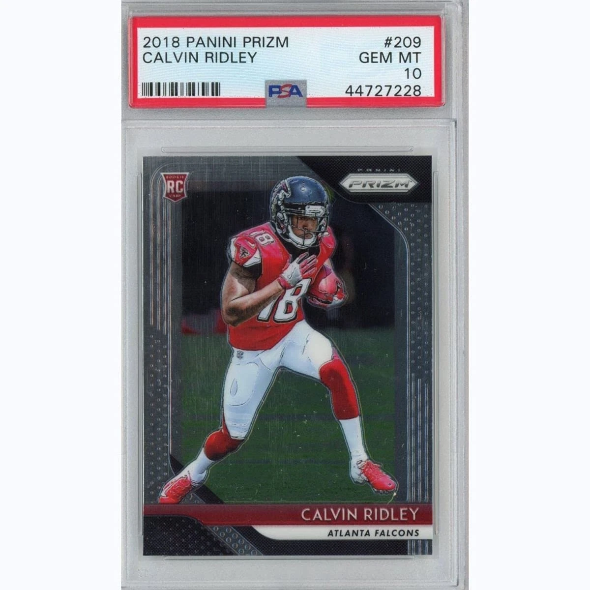 Graded 2018 Panini Prizm CALVIN RIDLEY #209 Rookie Card PSA 10 Gem Mint